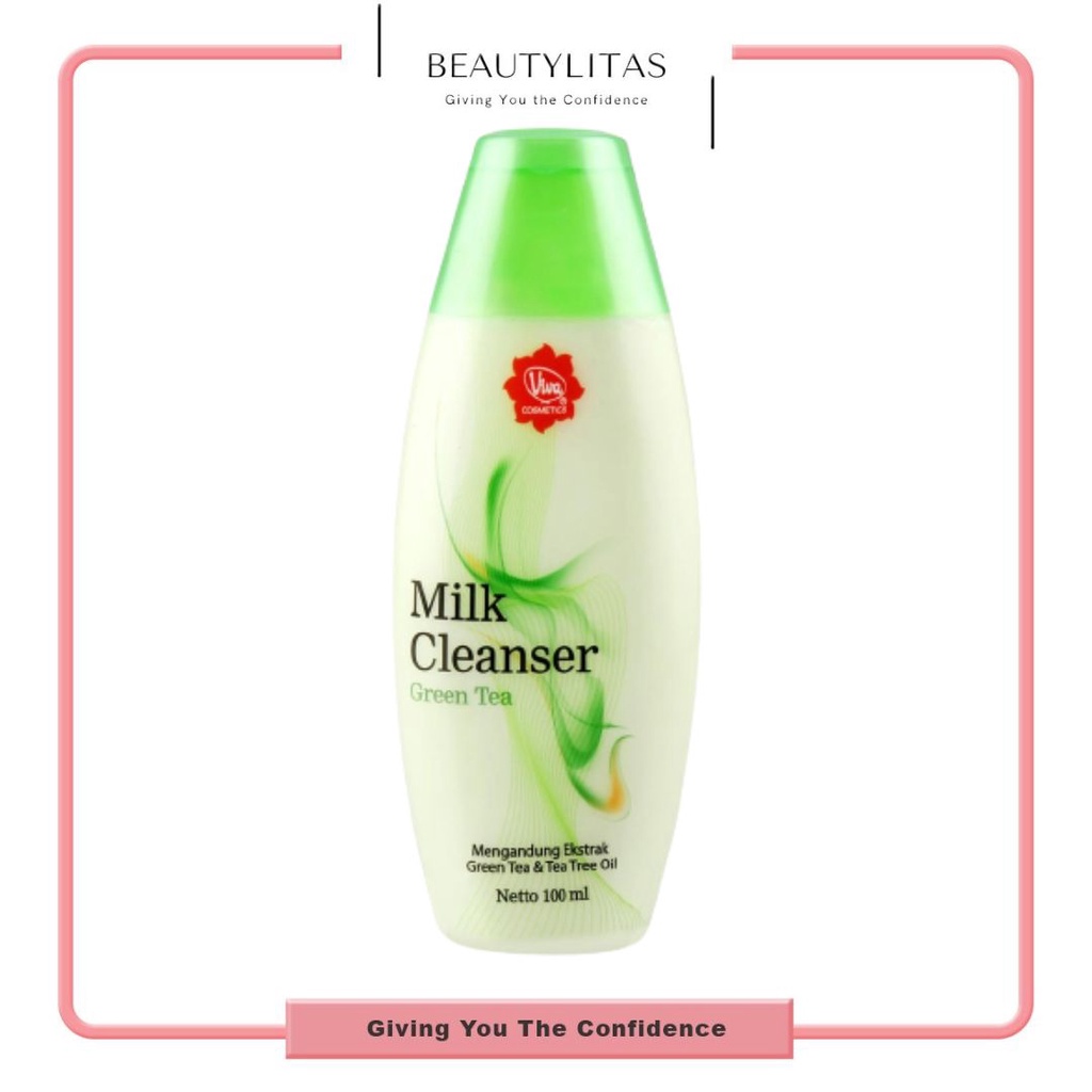 Jual VIVA Milk Cleanser Green Tea 100ml Shopee Indonesia