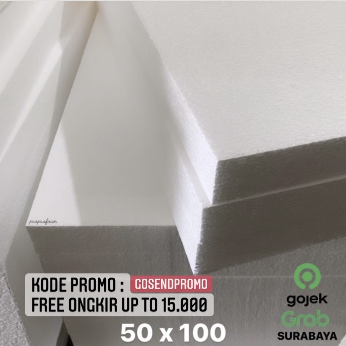 Jual Styrofoam Gabus Lembaran 50 x 100 cm tebal 1 cm | Shopee Indonesia