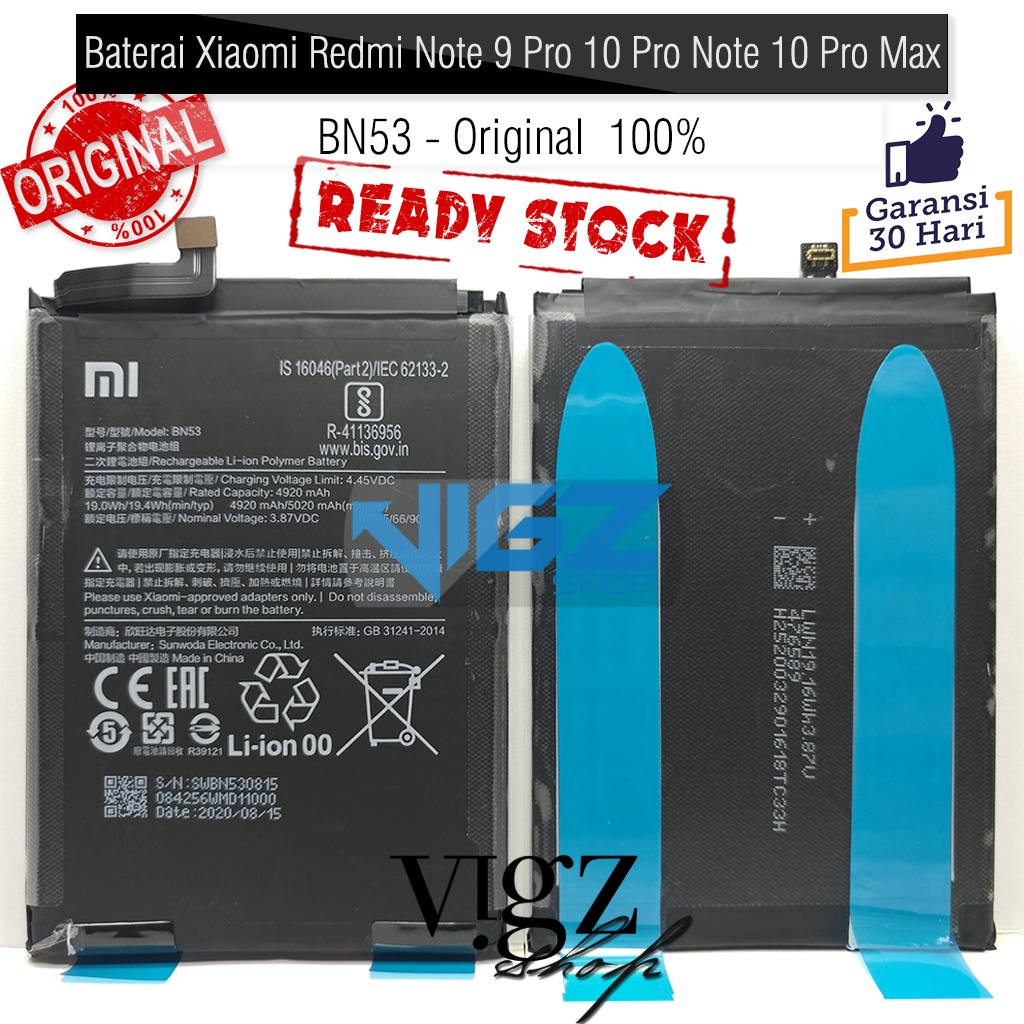 Jual Battery Baterai Batre Xiaomi Redmi Note 9 Pro Note 10 Pro Note 10