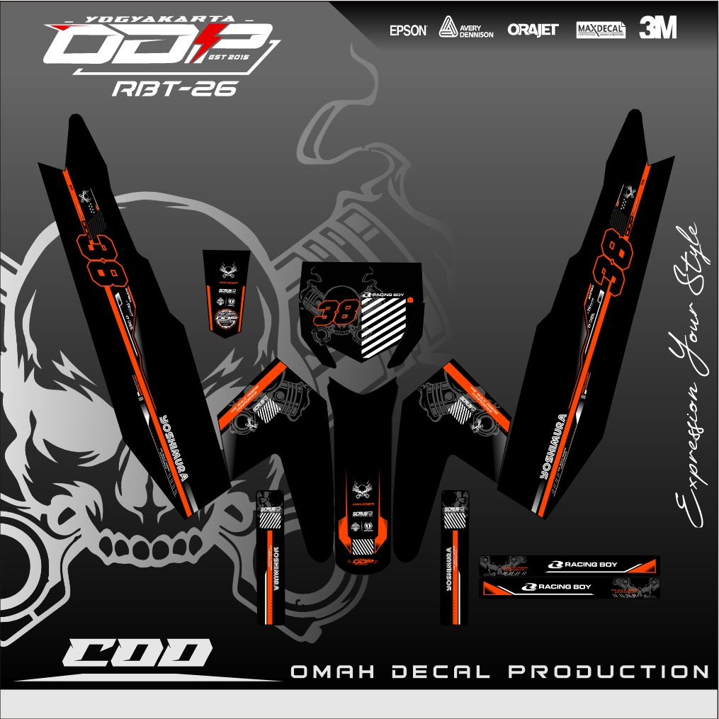 Jual DECAL RBT BODY JUPITER YAMAHA VEGA NEW FULL BODY DEKAL STICKER ...