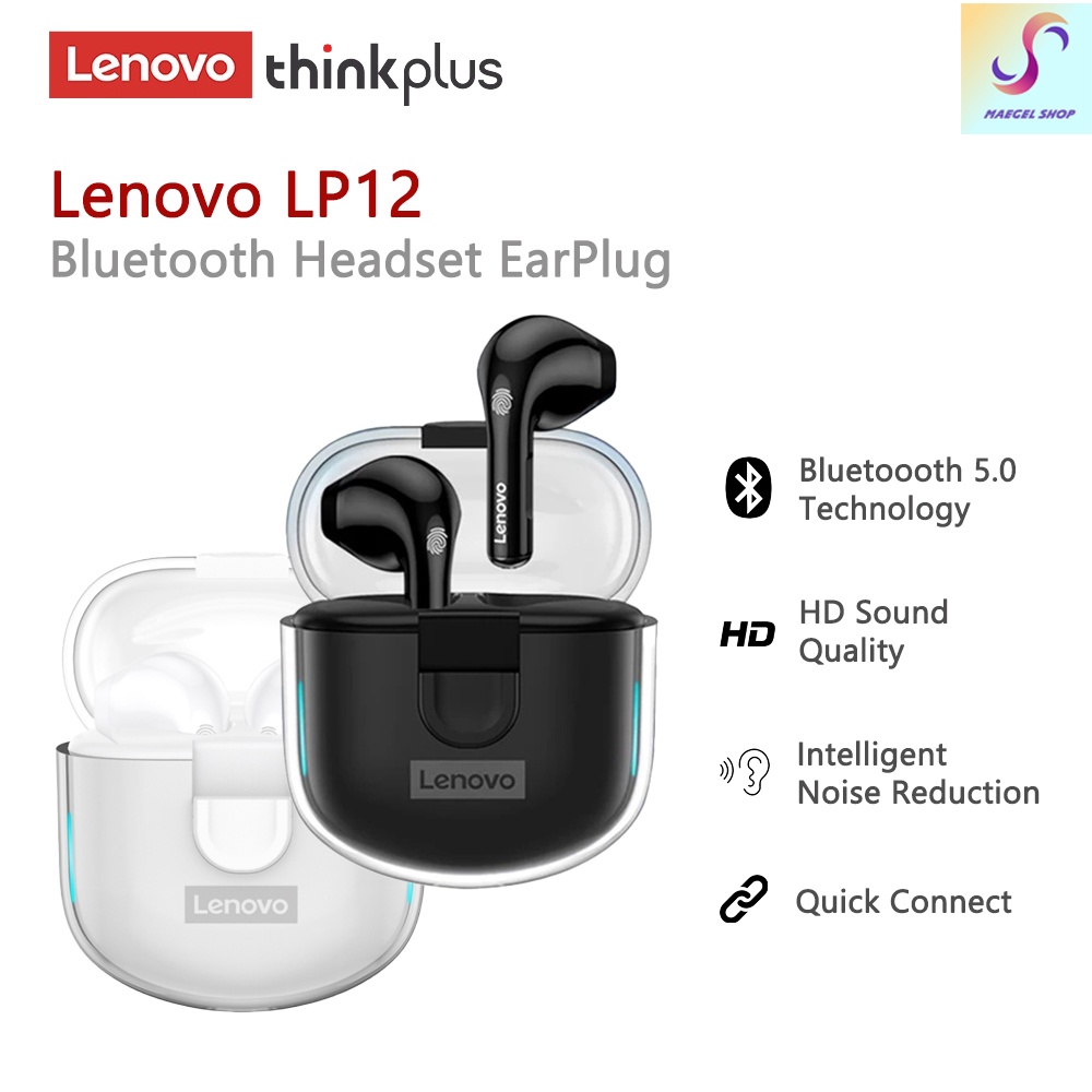 Jual Lenovo ThinkPlus Headset LP12 Wireless Bluetooth Mini TWS Earbuds ...