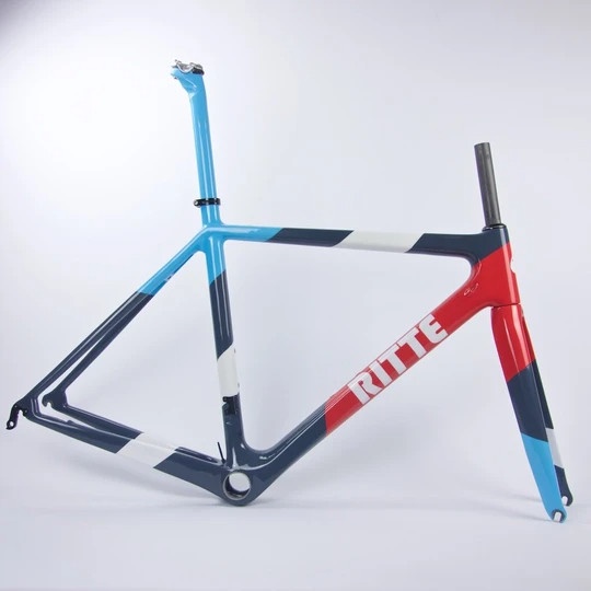 Jual Frame Ritte Ace Carbon Road Frameset (Rim Brake) - Red Tri Color ...
