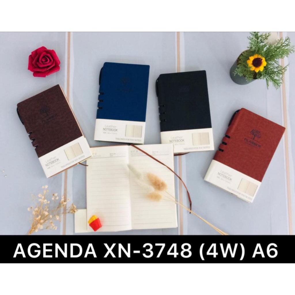 Jual BUKU AGENDA PLANNER NOTEBOOK UKURAN A6 FREE PULPEN XN3748