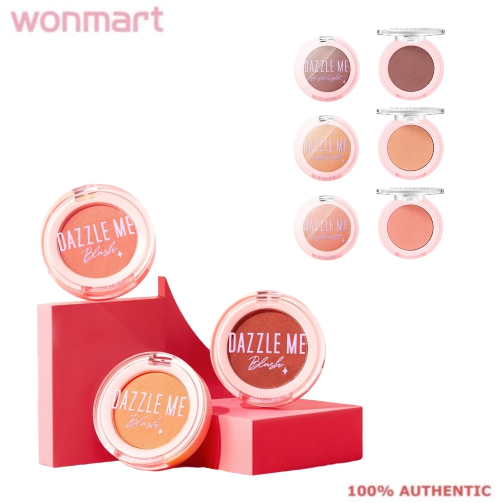 Jual DAZZLE ME Sweet Girl Blush On Long Lasting High Pigmented Powder