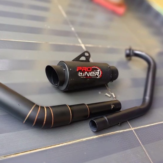 Jual KNALPOT RACING PROLINER TR1 BLACK DOFF UNTUK UNTUK VIXION SATRIA ...