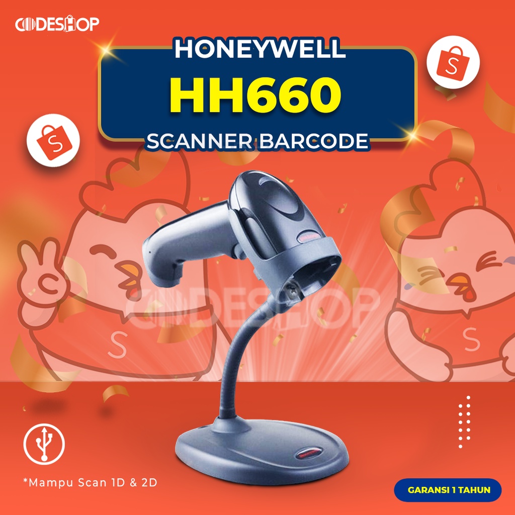 Jual Scanner Barcode Honeywell HH660 | Shopee Indonesia