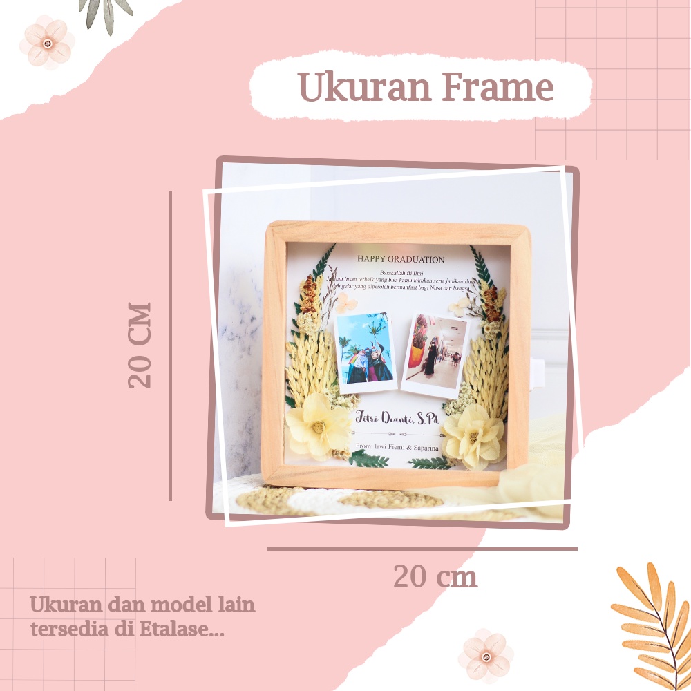 Jual ASHA FRAME 3D | FRAME RUSIC | UNTUK WISUDA | BIRTHDAY | WEDDING ...