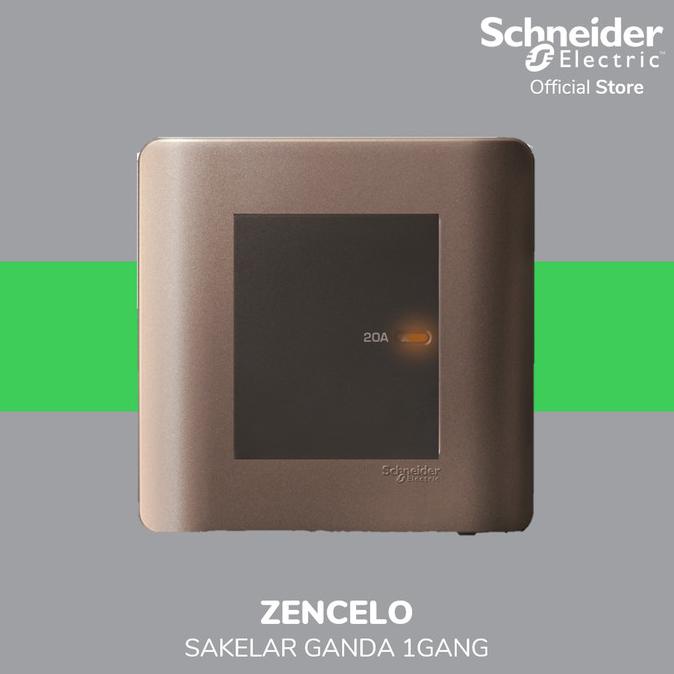 Jual TERMURAH Schneider Electric ZENcelo 1 Gang Saklar Datar Neon ...