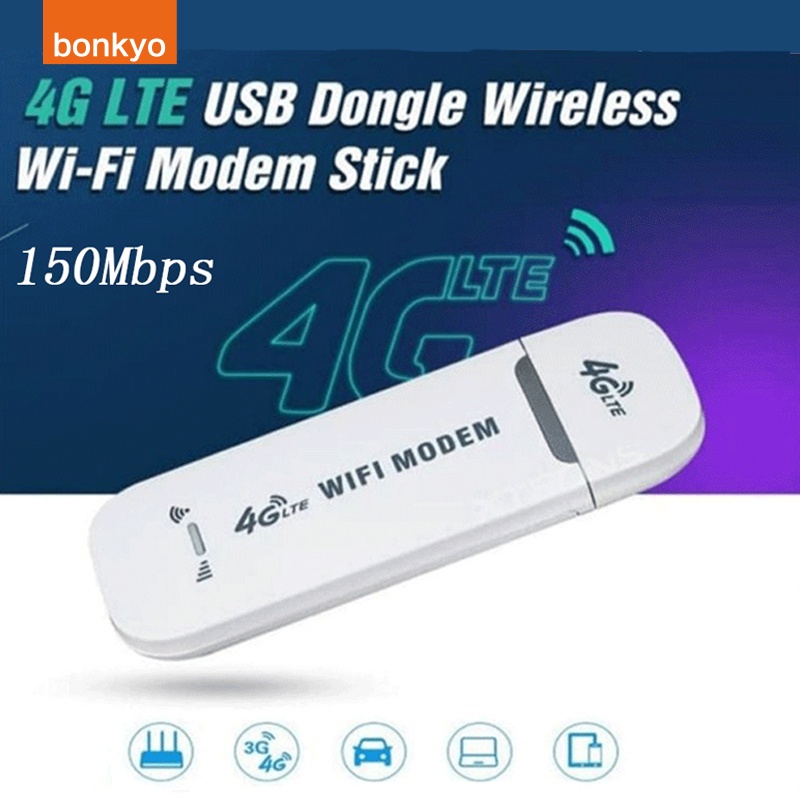 Jual Bonkyo Modem 4g Lte Speed 150mbps Travel Usb Sim Card Wifi Modem Dongle Usb Hotspot Wifi 4g