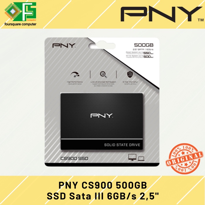Jual SSD PNY CS900 2.5'' SATA III 500GB