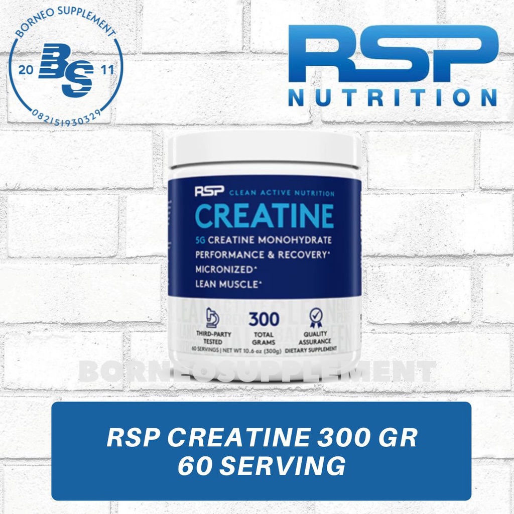 RSP Nutrition, Creatine Monohydrate Powder, 5 g, 10.6 oz (300 g)