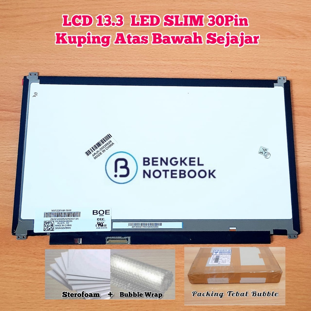 Dalle écran LCD LED 13.3" FHD B133HAN02.7 - Compatible Remplacement D'écran D'ordinateur Portable