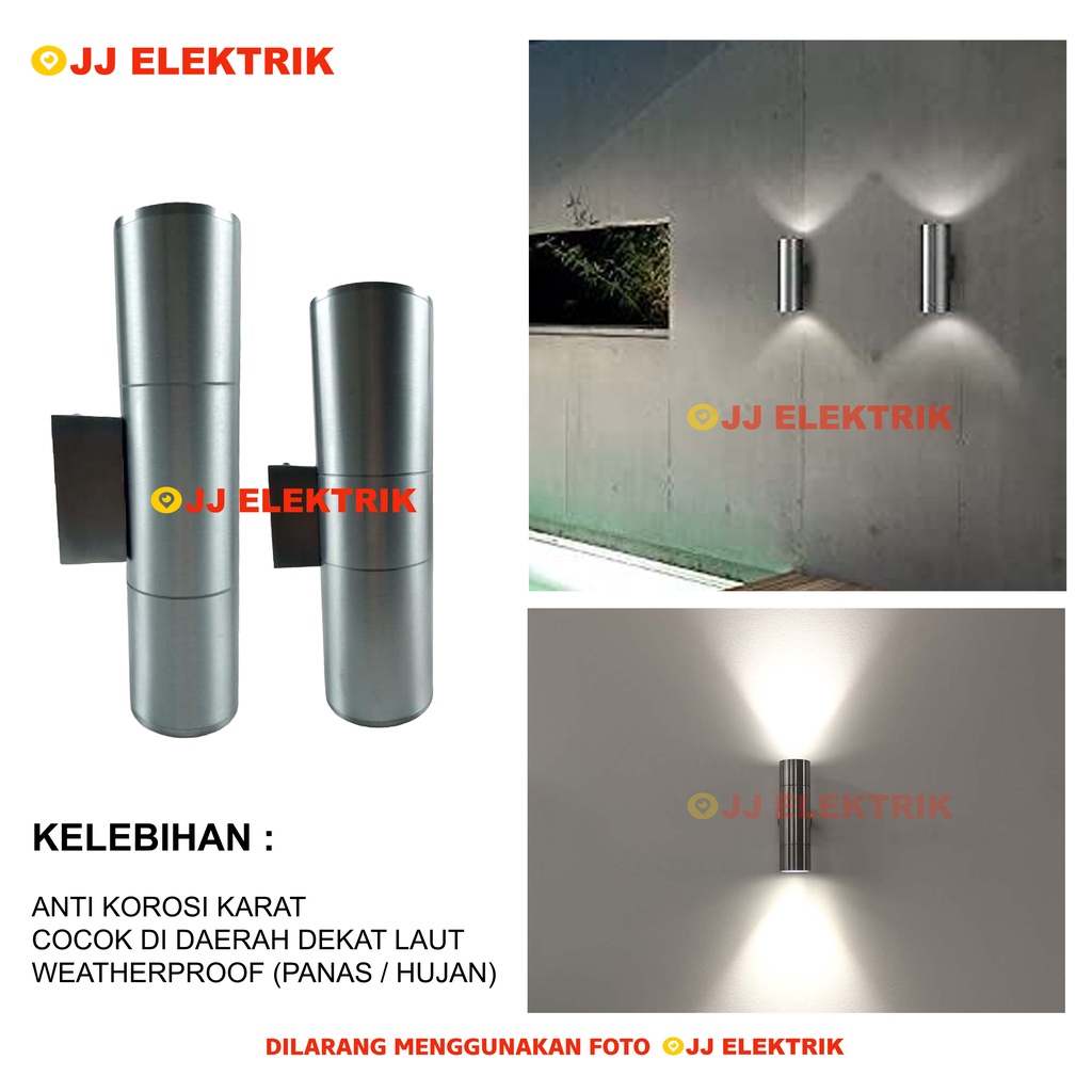 Jual Lampu Dinding Taman Outdoor Minimalis Stainless Wall Light Fitting