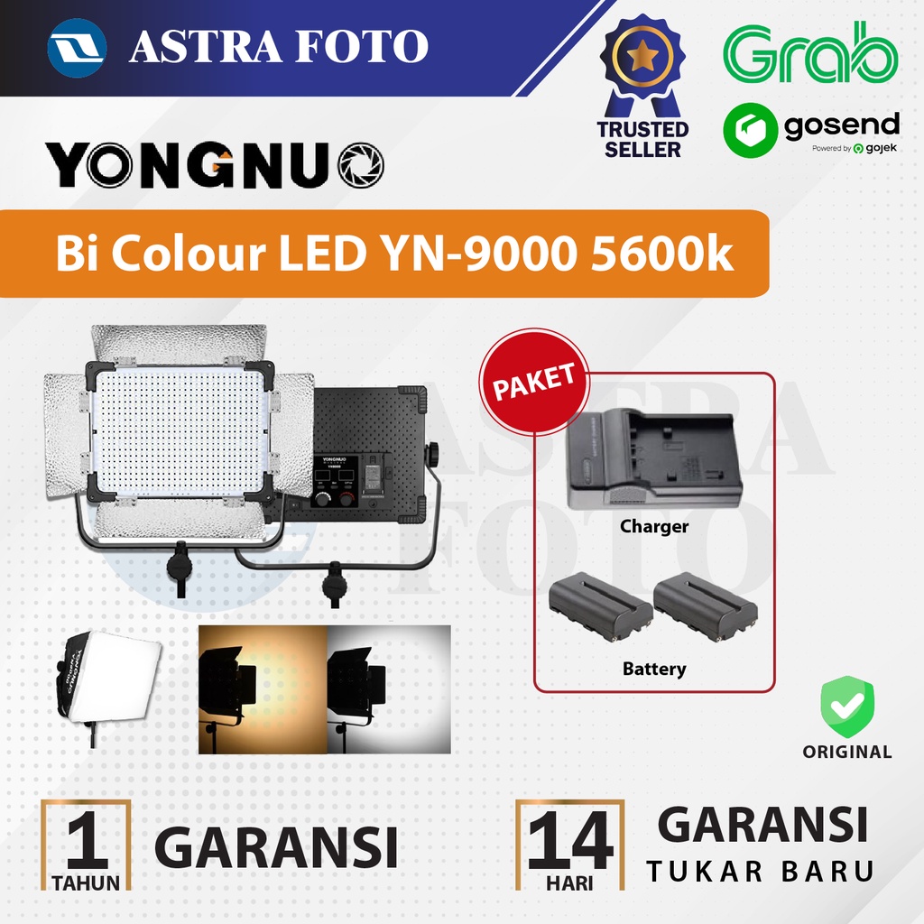 Jual Yongnuo YN-9000 Bi Colour LED Light Panel - YN9000 LED Video ...