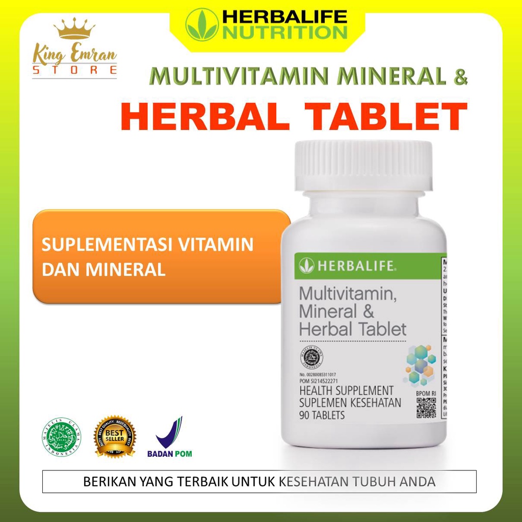 Jual SUPLEMEN MULTIVITAMIN MINERAL HERBAL TABLET HERBALIFE | Shopee ...