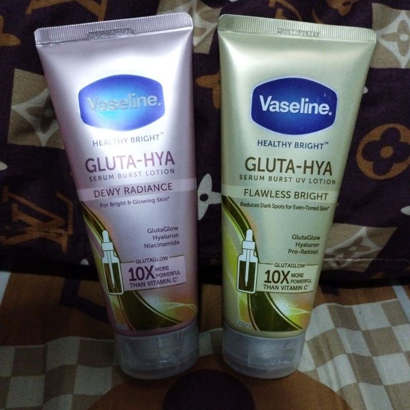 Jual Vaseline Healthy Bright Gluta Hya Serum Brust Uv Lotion Flawless