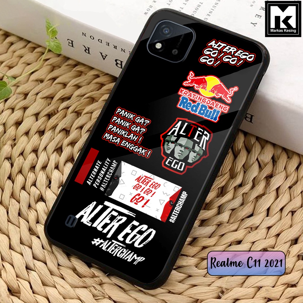 FMPCUON Cover Portafoglio Per Realme C11 2021/C20/C21 - Flip In Pelle PU Con 9 Slot, Chiusura Magnetica E Supporto, Verde