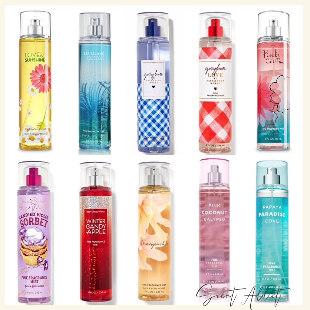 Jual Parfum Wanita Body Mist Bath And Body Works Isi 236ml (BBW) 4 ...