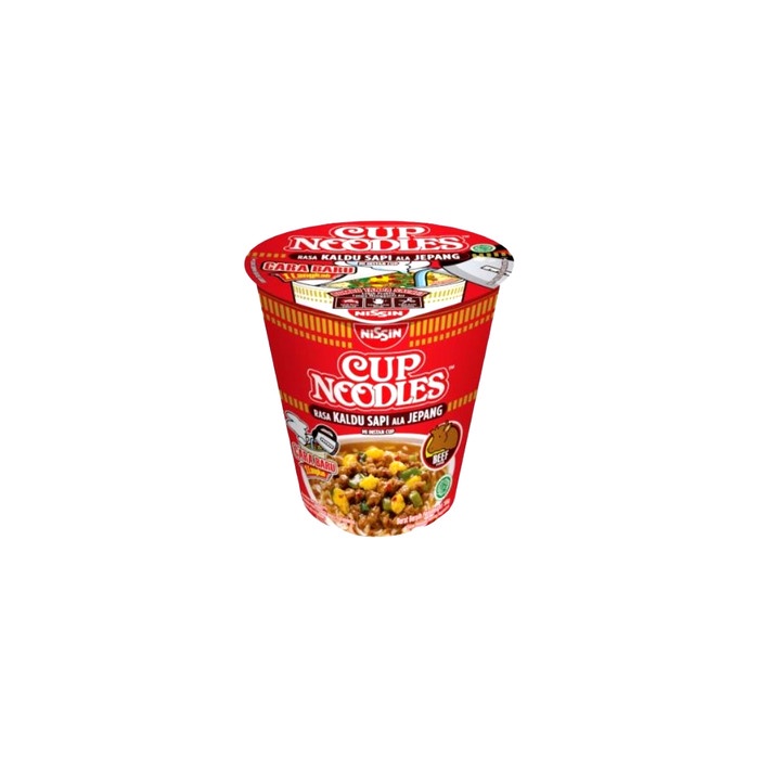 Jual Nissin Cup Noodles Japanese Style Beef 66gr Shopee Indonesia