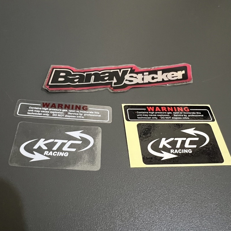 Jual STICKER Stiker Shock KTC RACING Transparan Shopee Indonesia