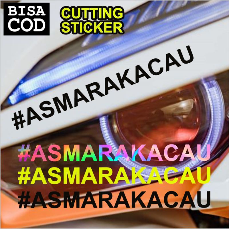 Jual Stiker ASMARA KACAU/STIKER VIRAL BEAT VARIO AEROX | Shopee Indonesia
