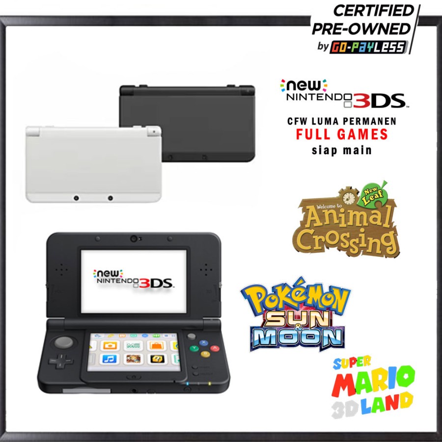 Jual [PREOWNED] NEW Nintendo 3DS Console Full Games by Gopayless