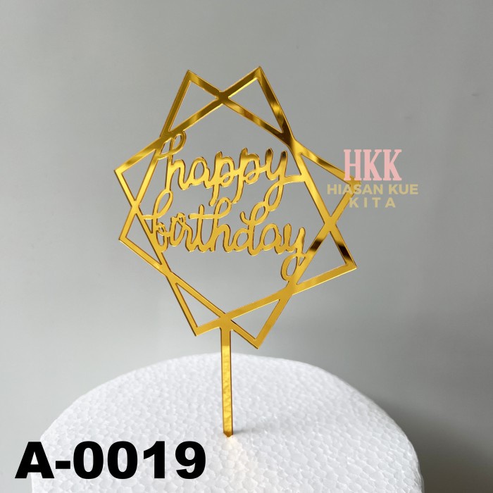 Jual CAKE TOPPER ACRYLIC ISI TOPPER HAPPY BIRTHDAY UNTUK HIASAN KUE ...