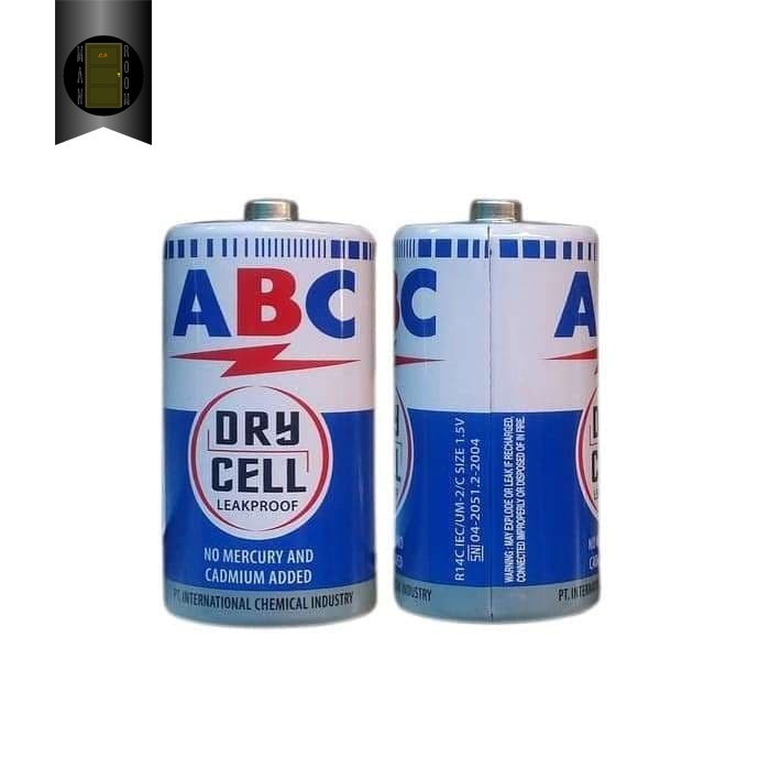 Jual Baterai ABC Tanggung R14 Tipe C Batre Biru | Shopee Indonesia