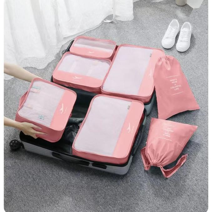 Jual PANACHE Waterproof Travoa 7 pcs perset Travel Bag in Bag Tas Di ...