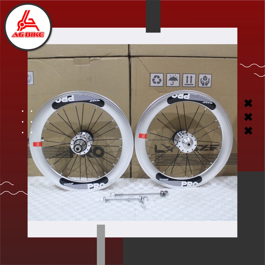 Jual Velg rims wheelset sepeda lipat raze pro 16 x 1 3/8 Discbrake 16 x ...