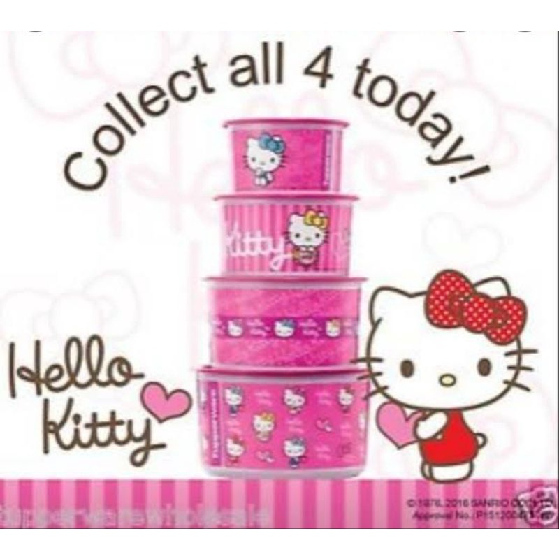 Tupperware Hello Kitty ot & mug set