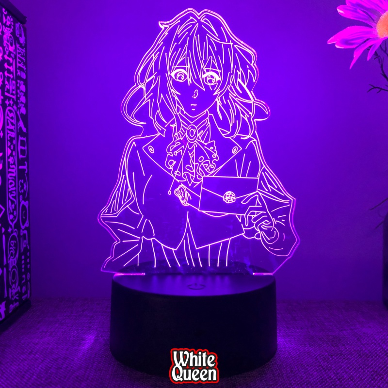 Jual Violet Evergarden lampu Hias led 3D RGB - lampu tidur acrlylic ...