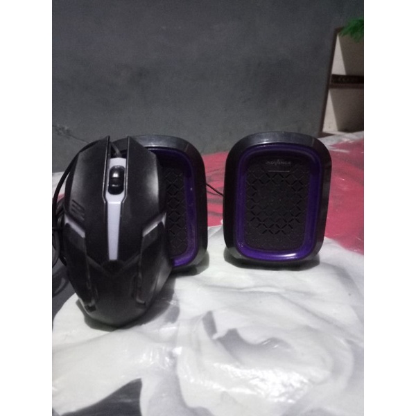 Jual MOUSE RGB DAN SPEAKER PC SECOND MULUS | Shopee Indonesia