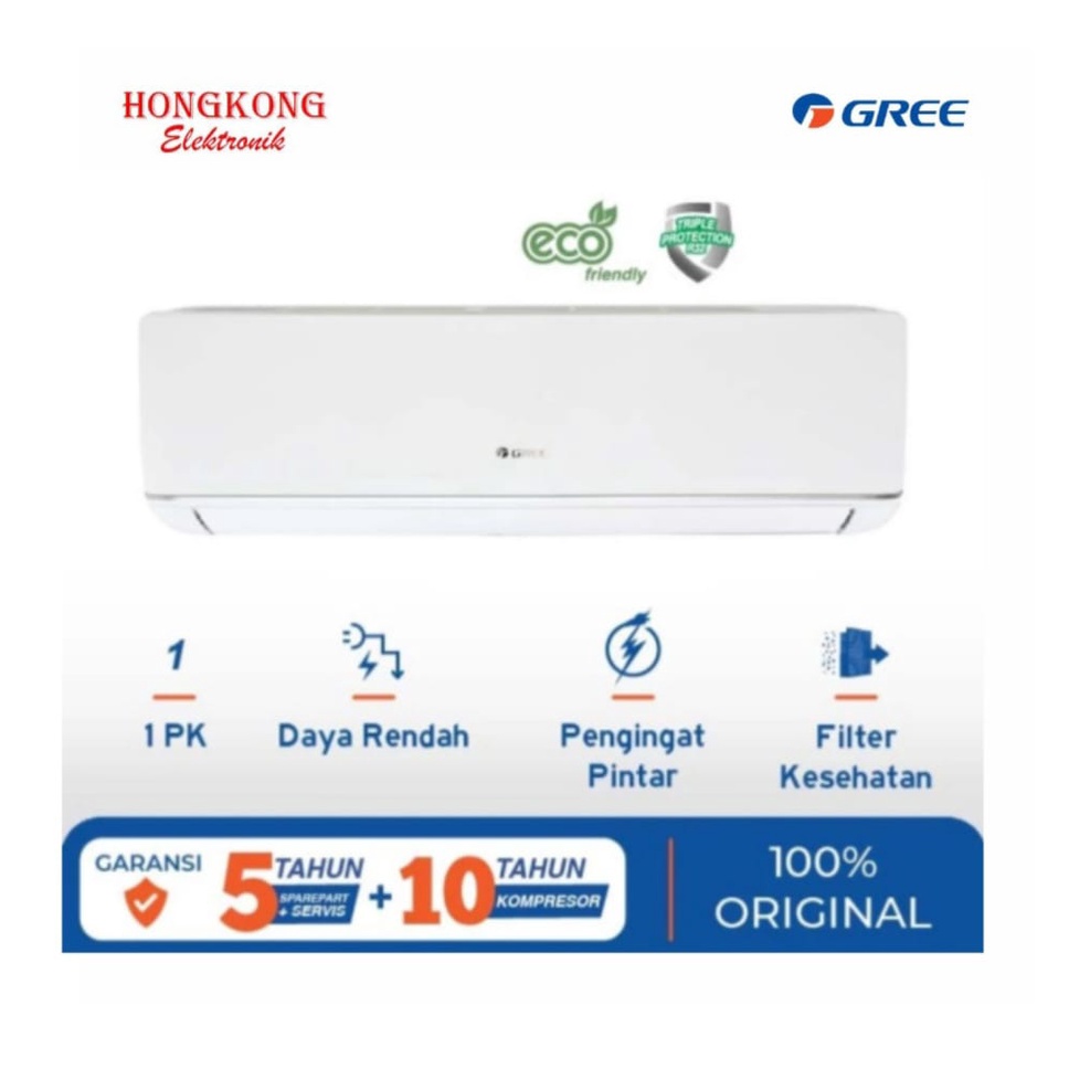 Jual Gree Gwc C E Psg Ac Split Pk Deluxe Low Watt Eco Friendly Shopee Indonesia