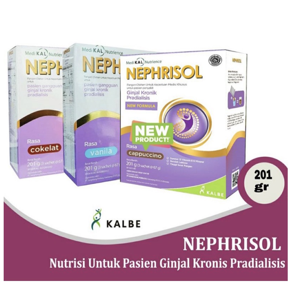 Jual NEPHRISOL VANILA CAPPUCINO 201 GRAM UNTUK GINJAL PRADIALISIS ...