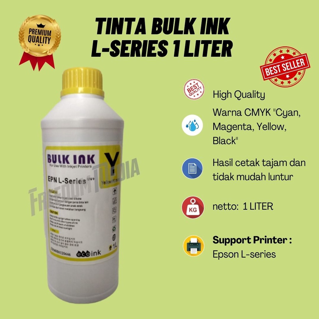 Jual Tinta original Bulk Ink untuk Epson L-series 1 liter | Shopee ...