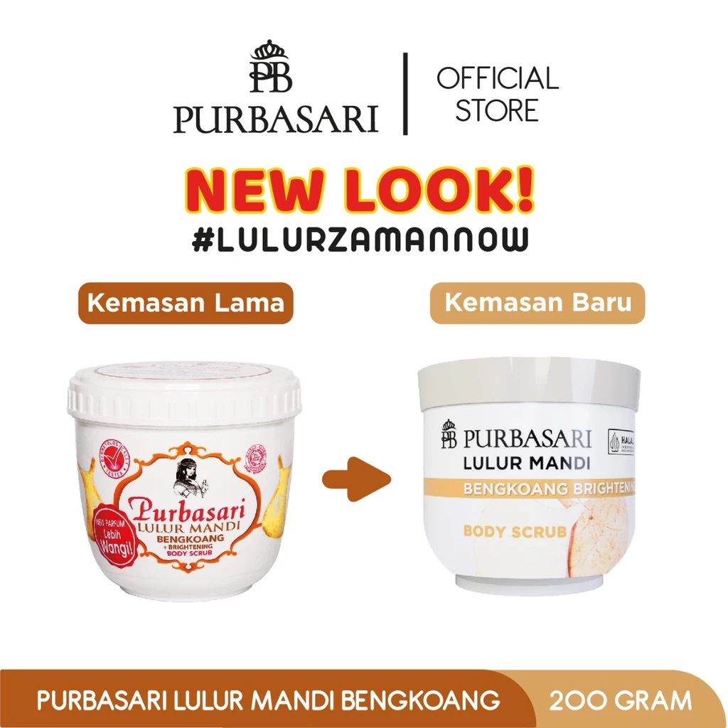 Lulur Mandi Bengkoang Purbasari untuk Pemutih dan Pelembab Kulit Perontok Daki