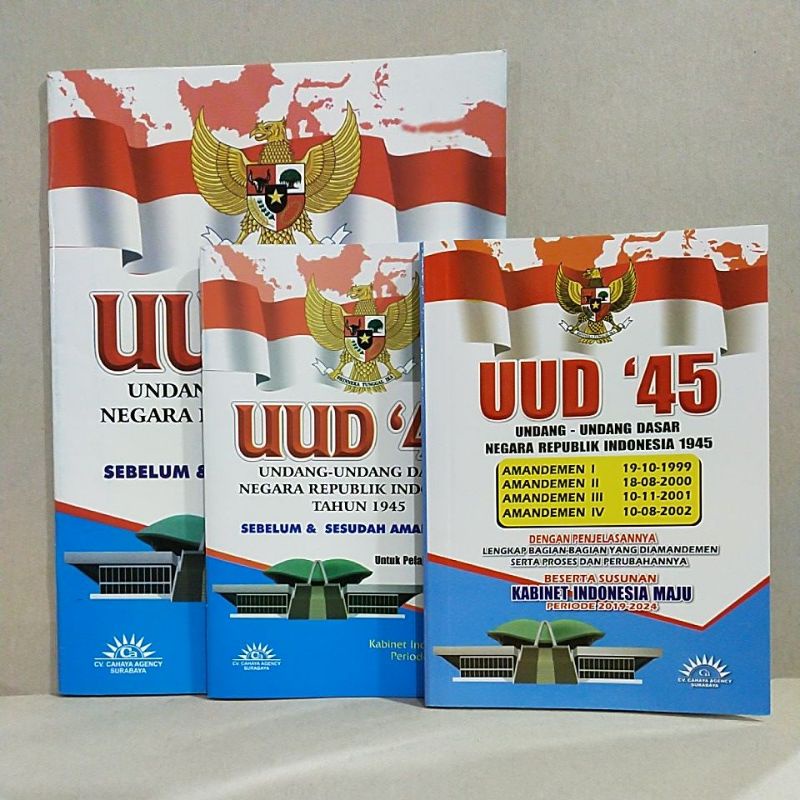 Jual UUD 1945 / Buku Undang-Undang Dasar 1945 Sebelum Dan Sesudah ...