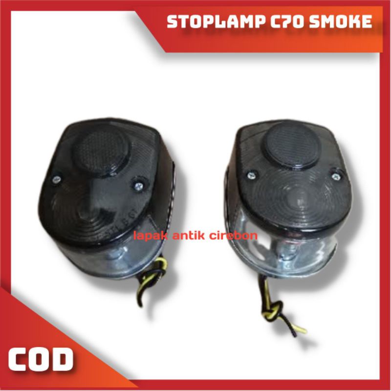 Jual lampu belakang stoplamp stopan honda c70 XL125 E smoke bohlam led ...