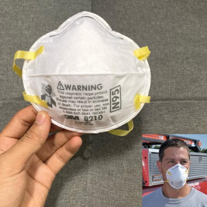 Jual (3M 8210) Masker Particulate Respirator N95 3M original standert ...