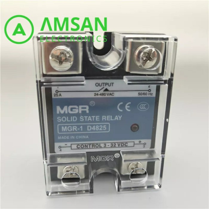 Jual MGR SSR DC to AC 10A 20A 40A Solid State Relay 3-32VDC to 24 ...