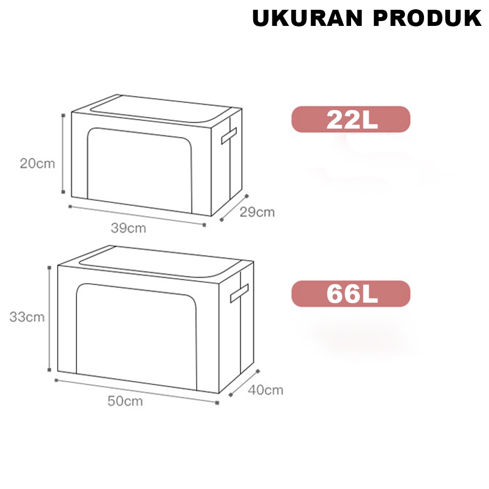 Jual Storage Box Container Baju Kotak Penyimpanan Kontainer Pakaian ...