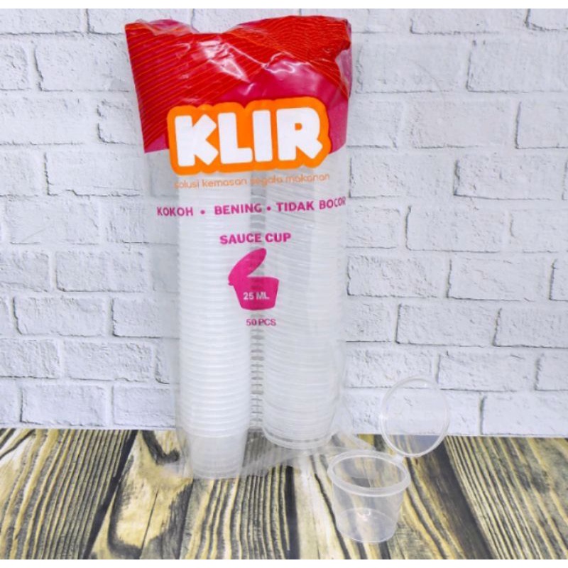 Jual Thinwall Klir Cup Sauce Bening 1pack50biji Shopee Indonesia 0624