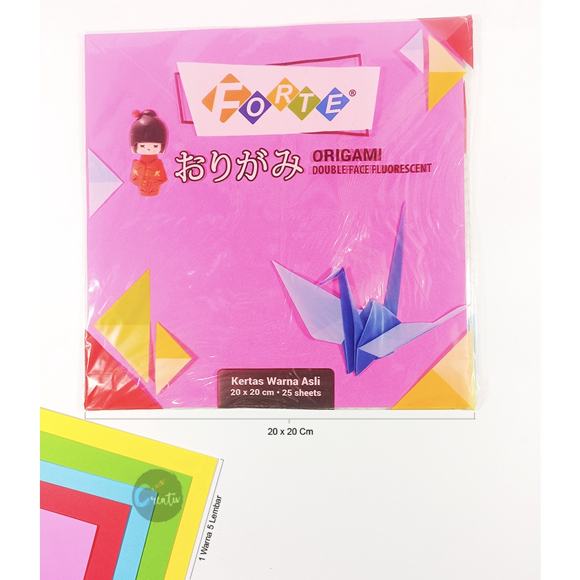 Jual Forte Kertas Lipat Origami Sisi Lembar X Cm Shopee Indonesia