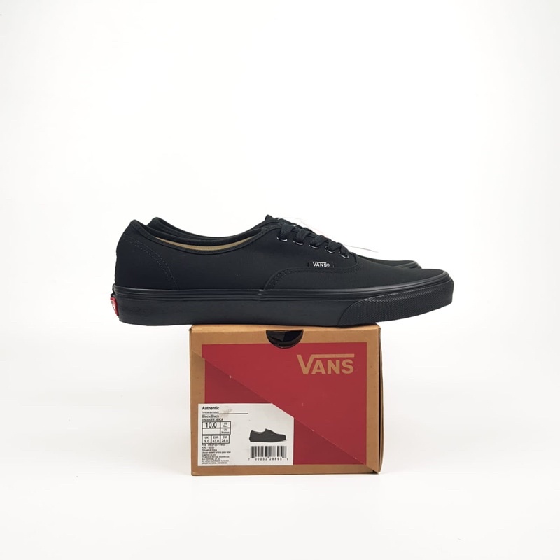 Jual vans authentic classic black/black ( resmi pt navya ) | Shopee ...