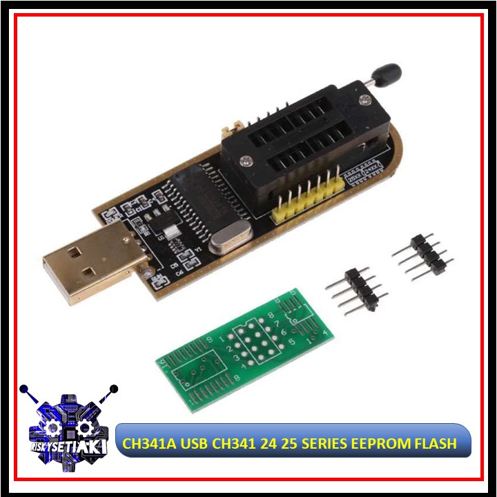 Jual CH341A USB CH341 24 25 SERIES EEPROM FLASH BIOS USB PROGRAMMER PRO ...