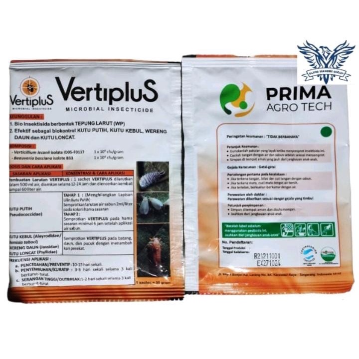 Jual Vertiplus Bio-insektisida 50 Gram Pengendalian Hama Wereng Tungro ...