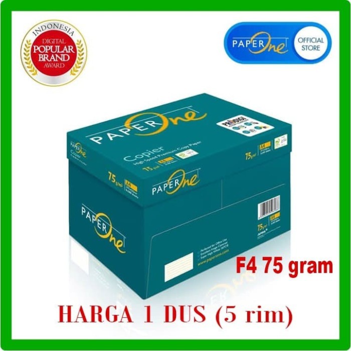 Jual Kertas Hvs F4 75 Gram Paperone Kertas Print Dan Fotokopi Gosend