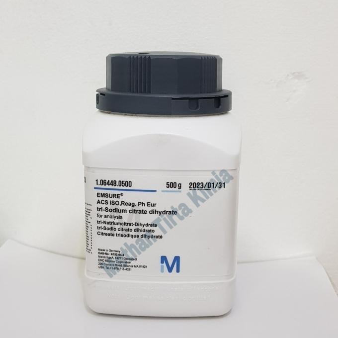 Jual TRI SODIUM CITRATE DIHYDRATE MERCK/ TRI NATRIUM CITRAT DIHYDRAT
