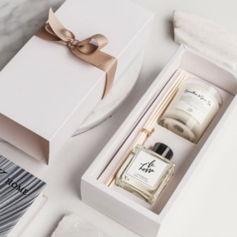 Jual BOX REED DIFFUSER 20x8xx5.5 cm IVORY | SLIDING BOX (MINIMAL ORDER ...